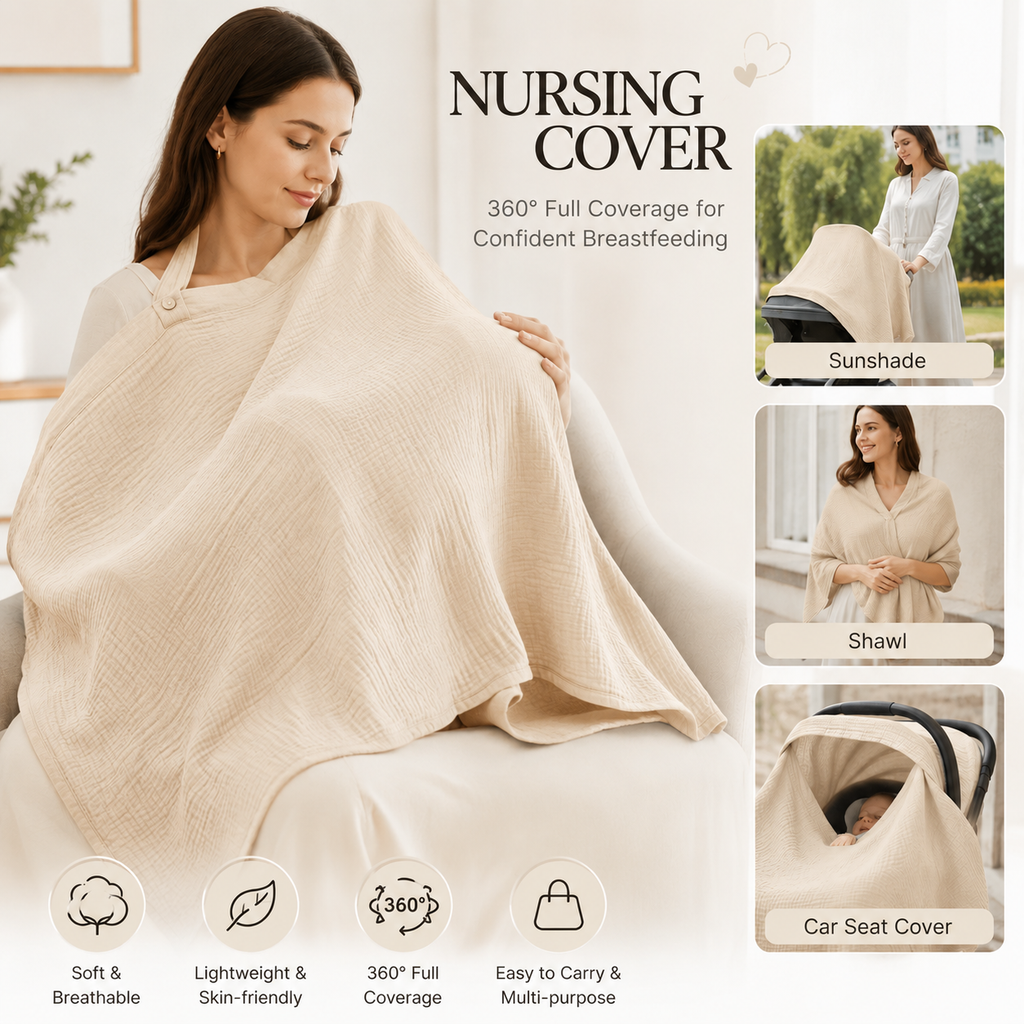 Little Lamb Nursing Cover Scarf