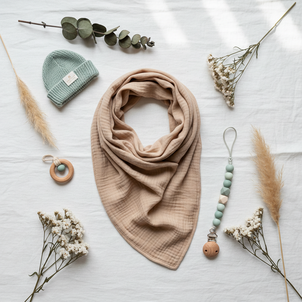 Nursing cover flat lay